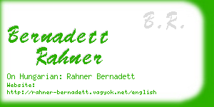bernadett rahner business card
